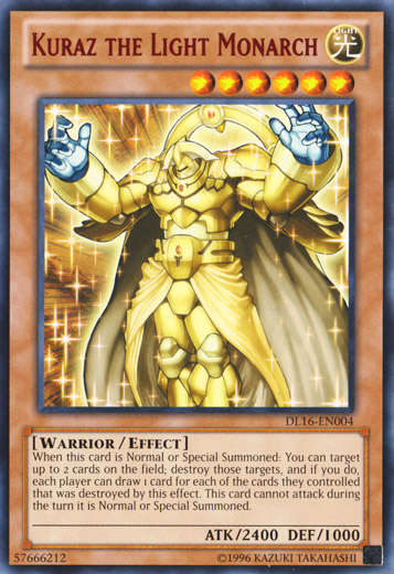 Kuraz the Light Monarch (Red) [DL16-EN004] Rare | Clutch Gaming