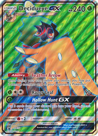 Decidueye GX (SM37) (Jumbo Card) [Sun & Moon: Black Star Promos] | Clutch Gaming