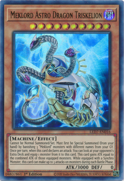 Meklord Astro Dragon Triskelion [LED7-EN016] Ultra Rare | Clutch Gaming