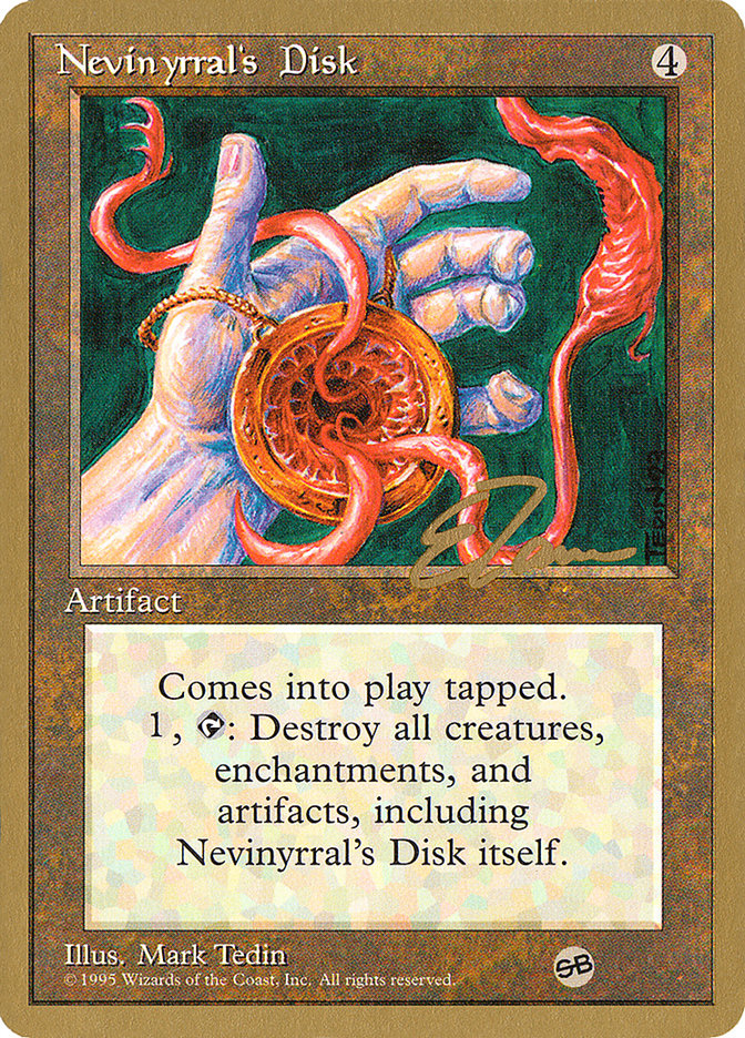 Nevinyrral's Disk (Eric Tam) (SB) [Pro Tour Collector Set] | Clutch Gaming