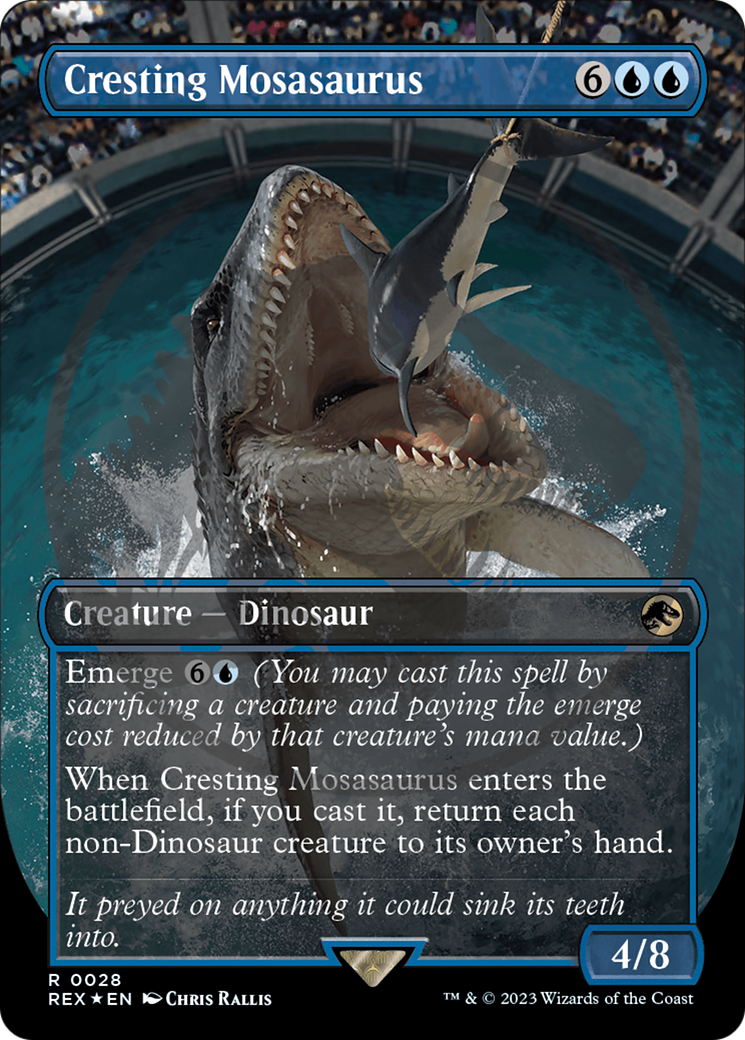 Cresting Mosasaurus Emblem (Borderless) [Jurassic World Collection Tokens] | Clutch Gaming