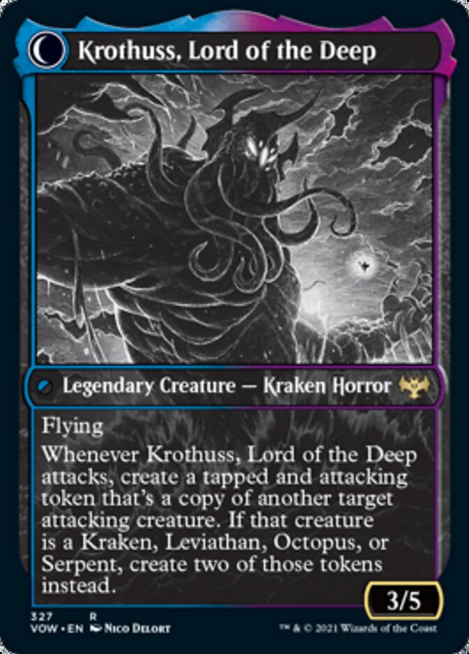 Runo Stromkirk // Krothuss, Lord of the Deep (Showcase Eternal Night) [Innistrad: Crimson Vow] | Clutch Gaming