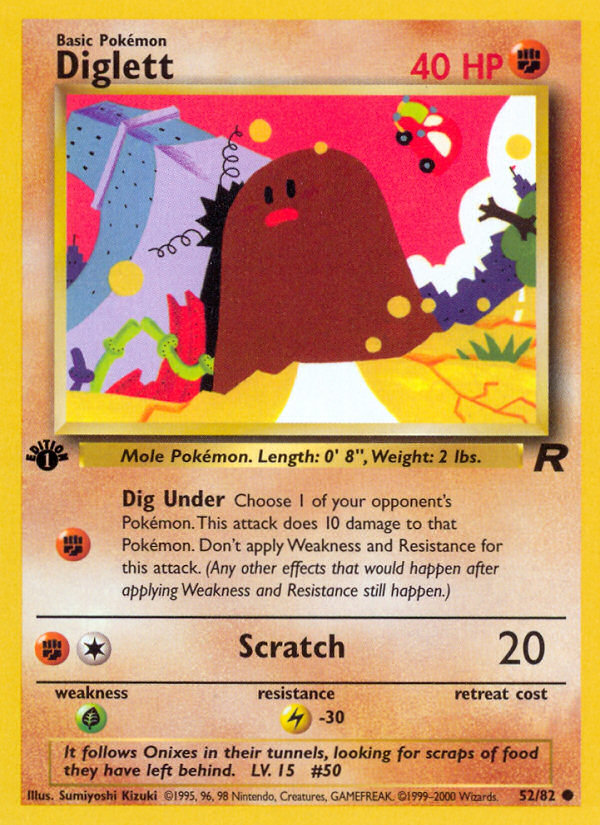 Diglett (52/82) [Team Rocket 1st Edition] | Clutch Gaming