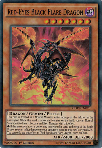 Red-Eyes Black Flare Dragon [CORE-EN020] Super Rare | Clutch Gaming