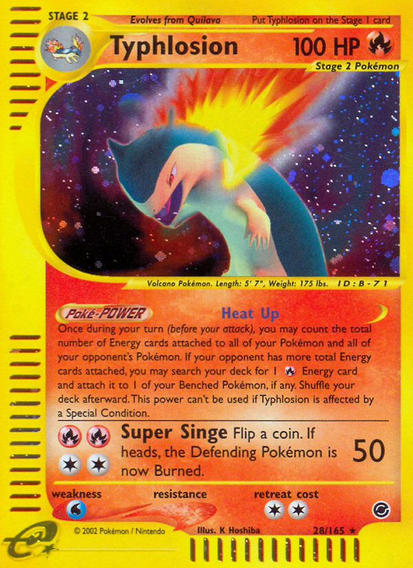 Typhlosion (28/165) [Expedition: Base Set] | Clutch Gaming