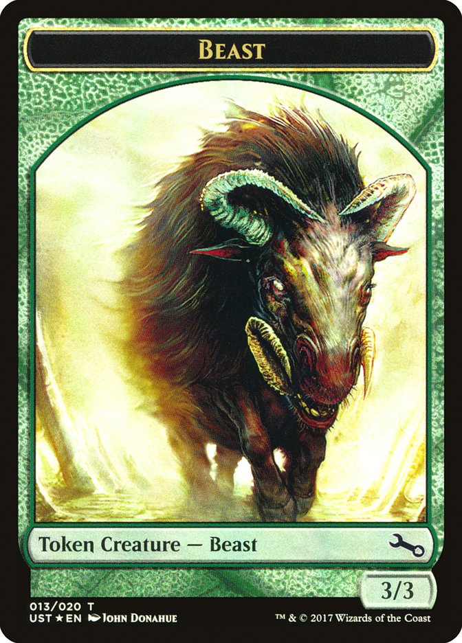 Beast // Beast Double-Sided Token [Unstable Tokens] | Clutch Gaming