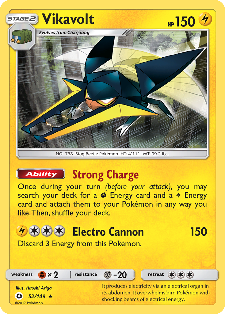 Vikavolt (52/149) [Sun & Moon: Base Set] | Clutch Gaming