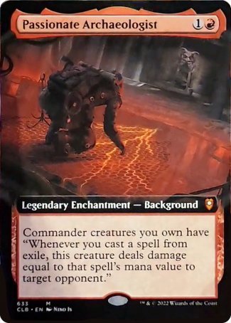 Passionate Archaeologist (Extended Art) [Commander Legends: Battle for Baldur's Gate] | Clutch Gaming