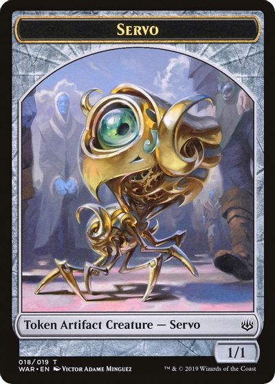 Servo // Wizard Double-Sided Token [Challenger Decks 2020 Tokens] | Clutch Gaming