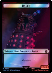 Dalek // Food (0058) Double-Sided Token (Surge Foil) [Doctor Who Tokens] | Clutch Gaming