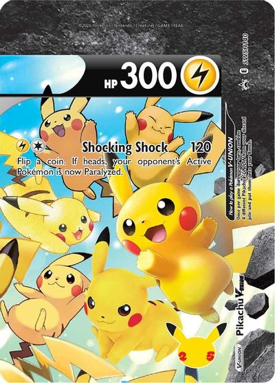 Pikachu V-UNION (SWSH140) (Celebrations) [Sword & Shield: Black Star Promos] | Clutch Gaming