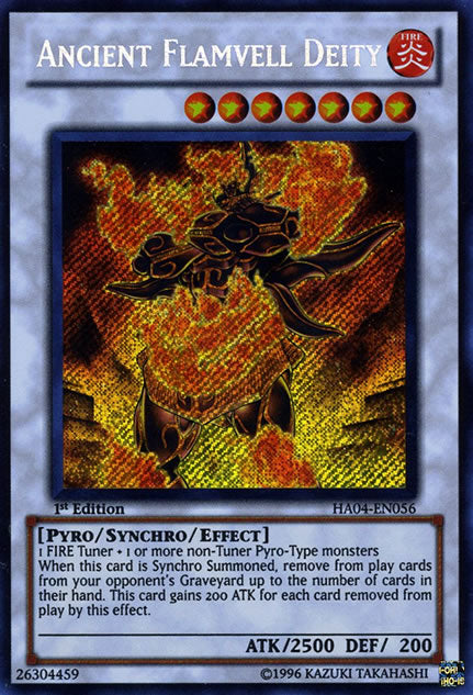 Ancient Flamvell Deity [HA04-EN056] Secret Rare | Clutch Gaming