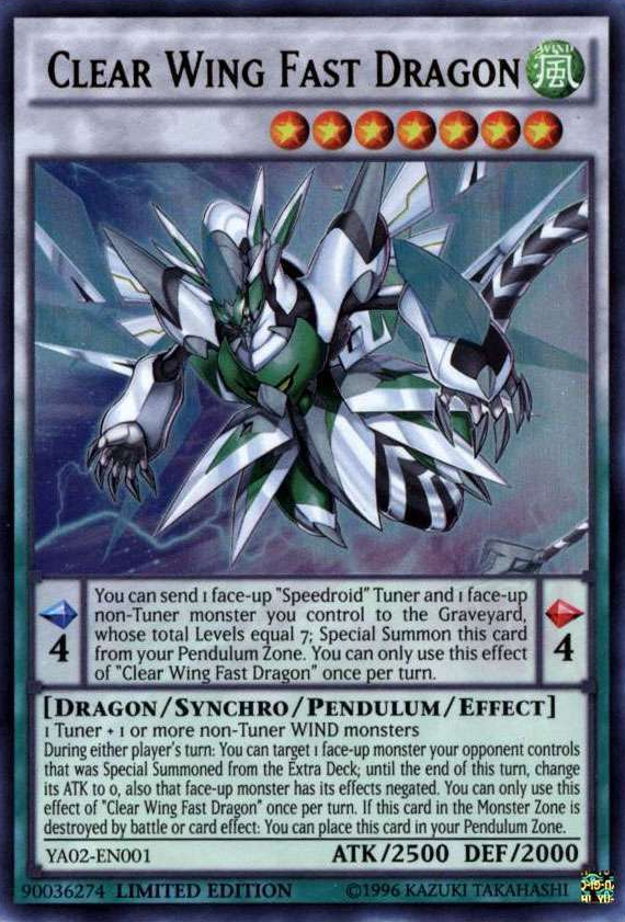 Clear Wing Fast Dragon [YA02-EN001] Ultra Rare | Clutch Gaming