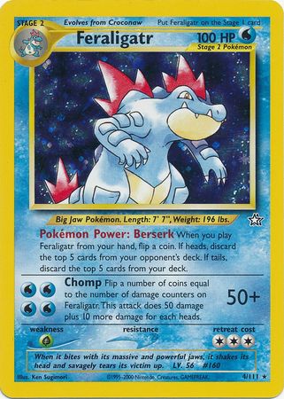 Feraligatr (4/111) [Neo Genesis Unlimited] | Clutch Gaming