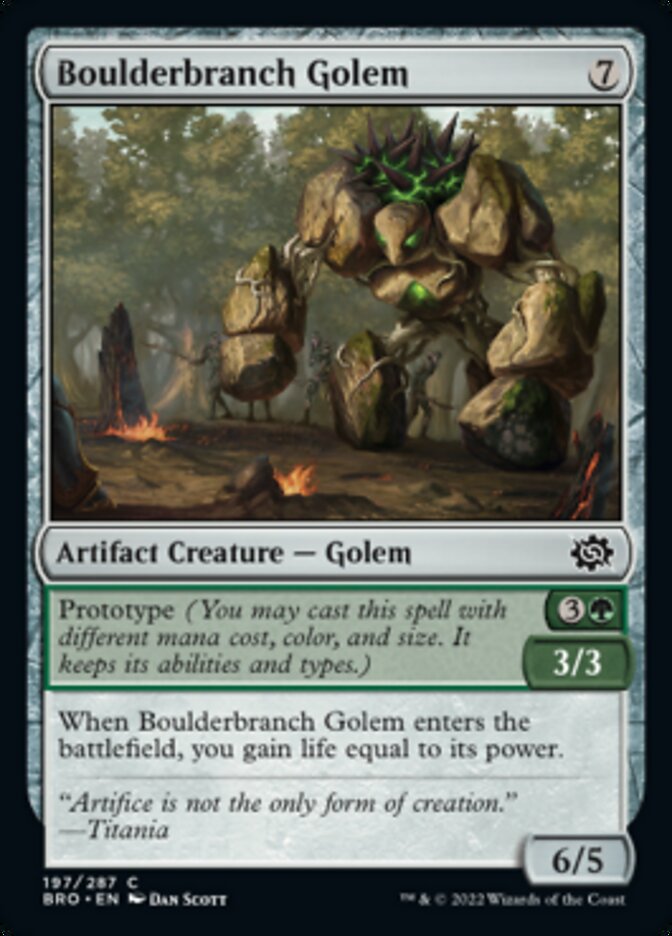 Boulderbranch Golem [The Brothers' War] | Clutch Gaming