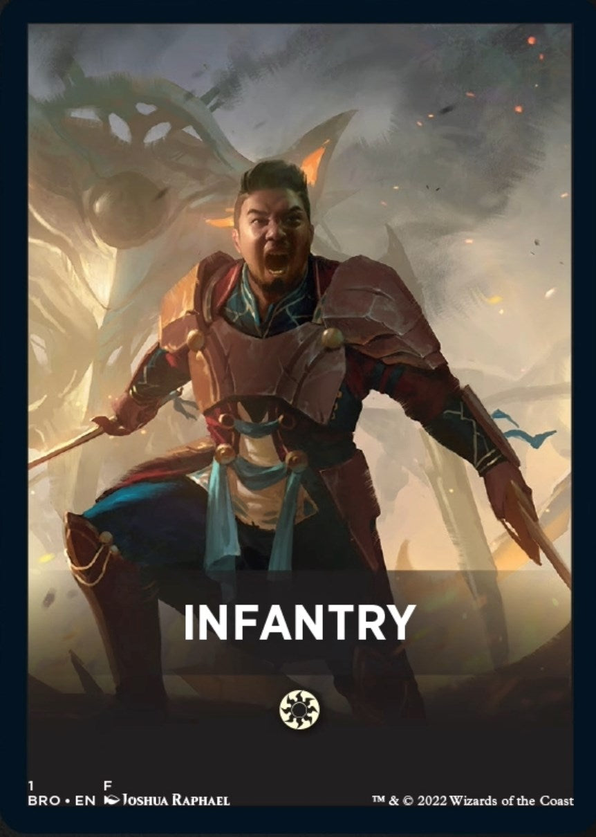 Infantry Theme Card [The Brothers' War Tokens] | Clutch Gaming