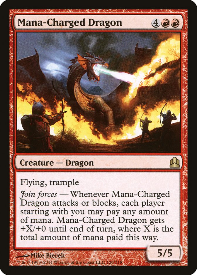 Mana-Charged Dragon [Commander 2011] | Clutch Gaming