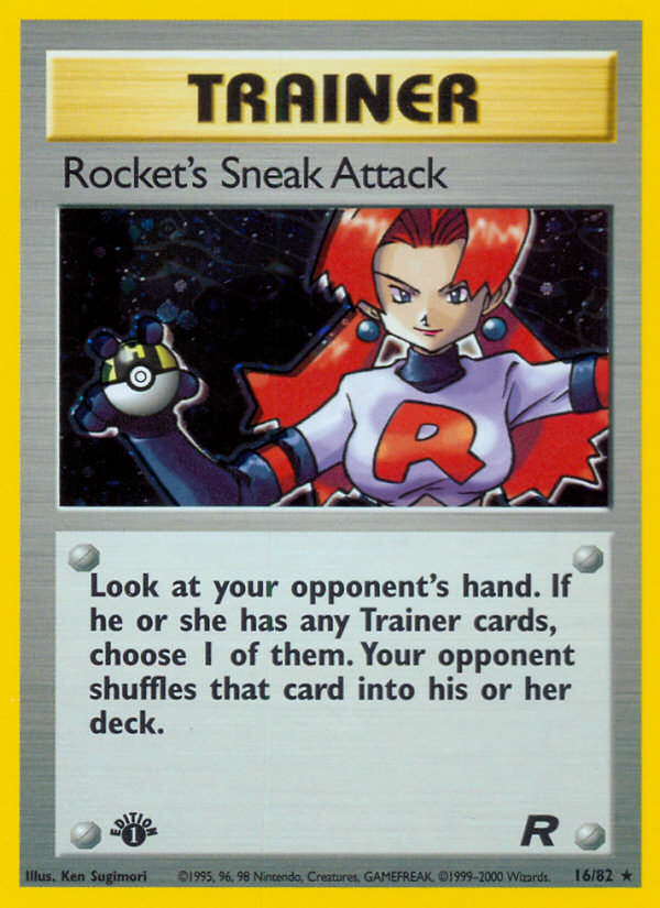 Rocket's Sneak Attack (16/82) [Team Rocket 1st Edition] | Clutch Gaming