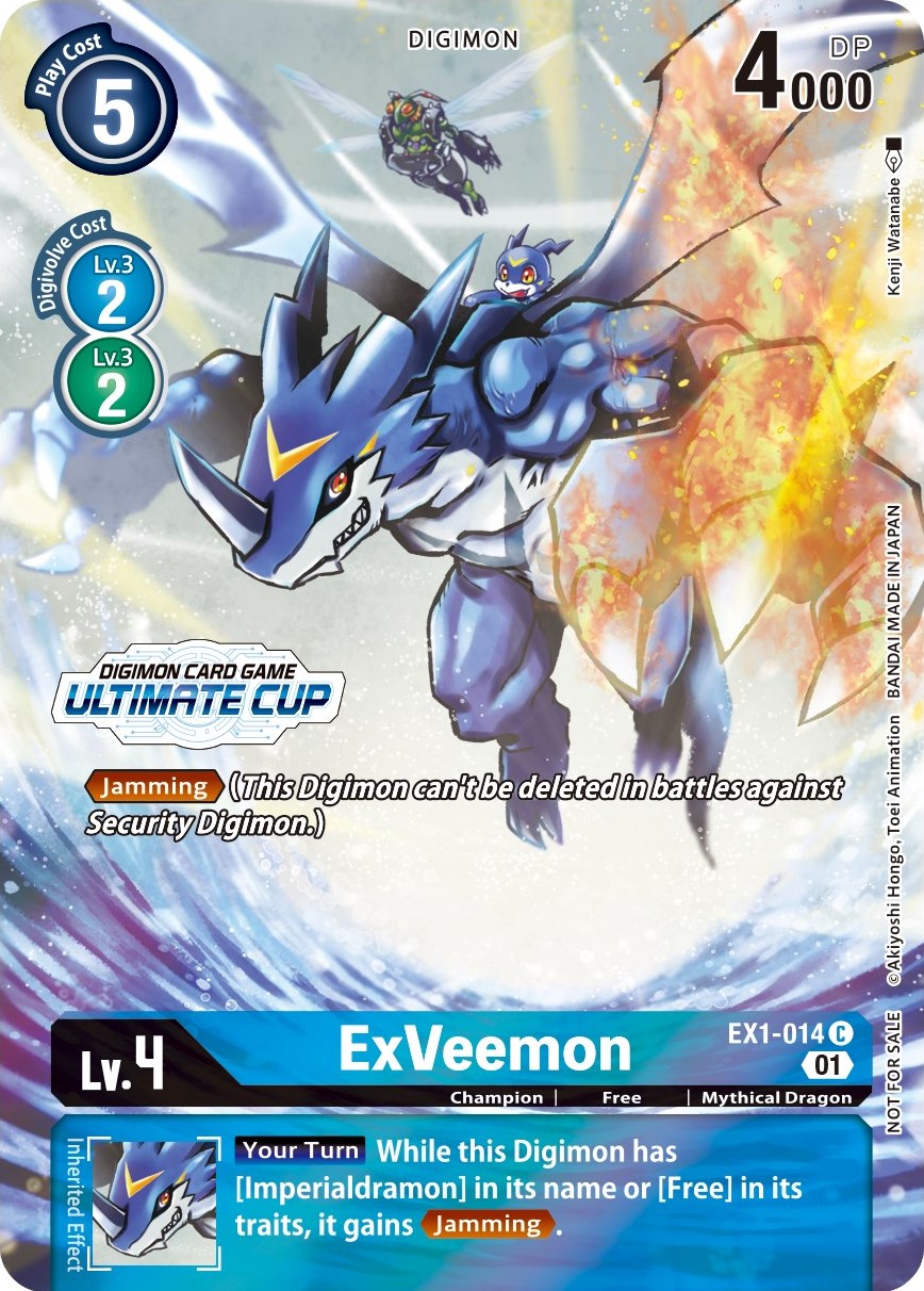 ExVeemon [EX1-014] (April Ultimate Cup 2022) [Classic Collection Promos] | Clutch Gaming