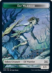 Elf Warrior // Plant Double-Sided Token [Double Masters Tokens] | Clutch Gaming