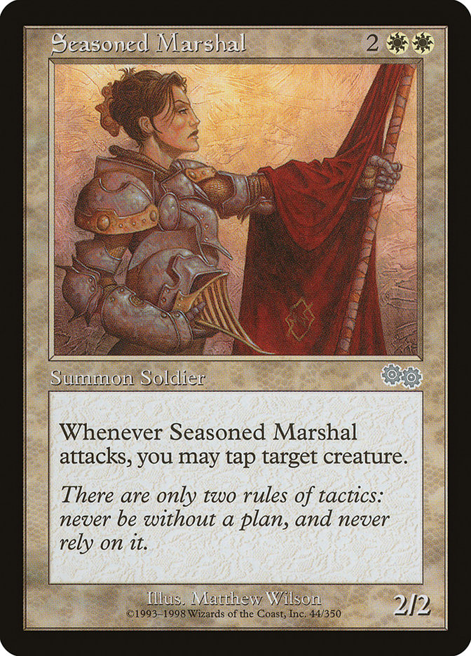 Seasoned Marshal [Urza's Saga] | Clutch Gaming