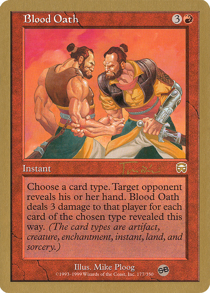 Blood Oath (Jan Tomcani) (SB) [World Championship Decks 2001] | Clutch Gaming