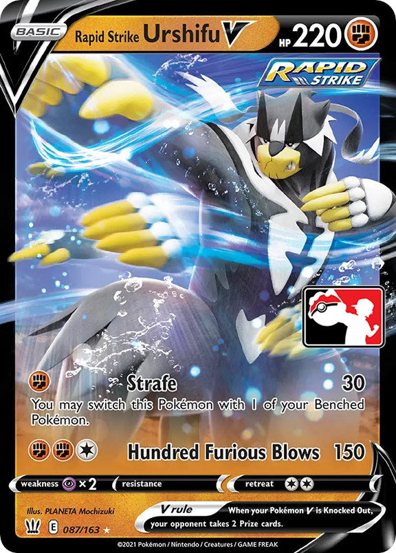 Rapid Strike Urshifu V (087/163) [Prize Pack Series One] | Clutch Gaming