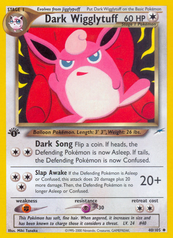 Dark Wigglytuff (40/105) [Neo Destiny 1st Edition] | Clutch Gaming