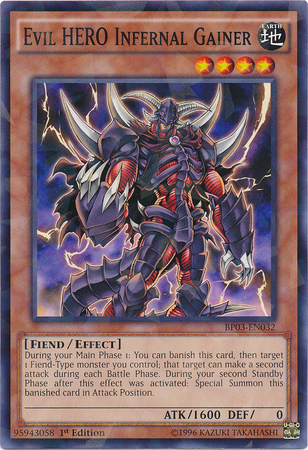 Evil HERO Infernal Gainer [BP03-EN032] Shatterfoil Rare | Clutch Gaming