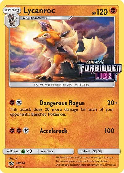 Lycanroc (SM118) (Prerelease Promo) [Sun & Moon: Black Star Promos] | Clutch Gaming