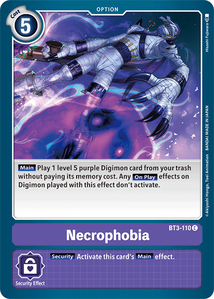 Necrophobia [BT3-110] [Release Special Booster Ver.1.5] | Clutch Gaming