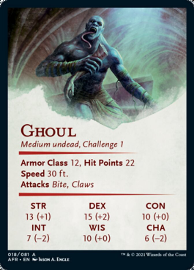 Ghoul Art Card [Dungeons & Dragons: Adventures in the Forgotten Realms Art Series] | Clutch Gaming