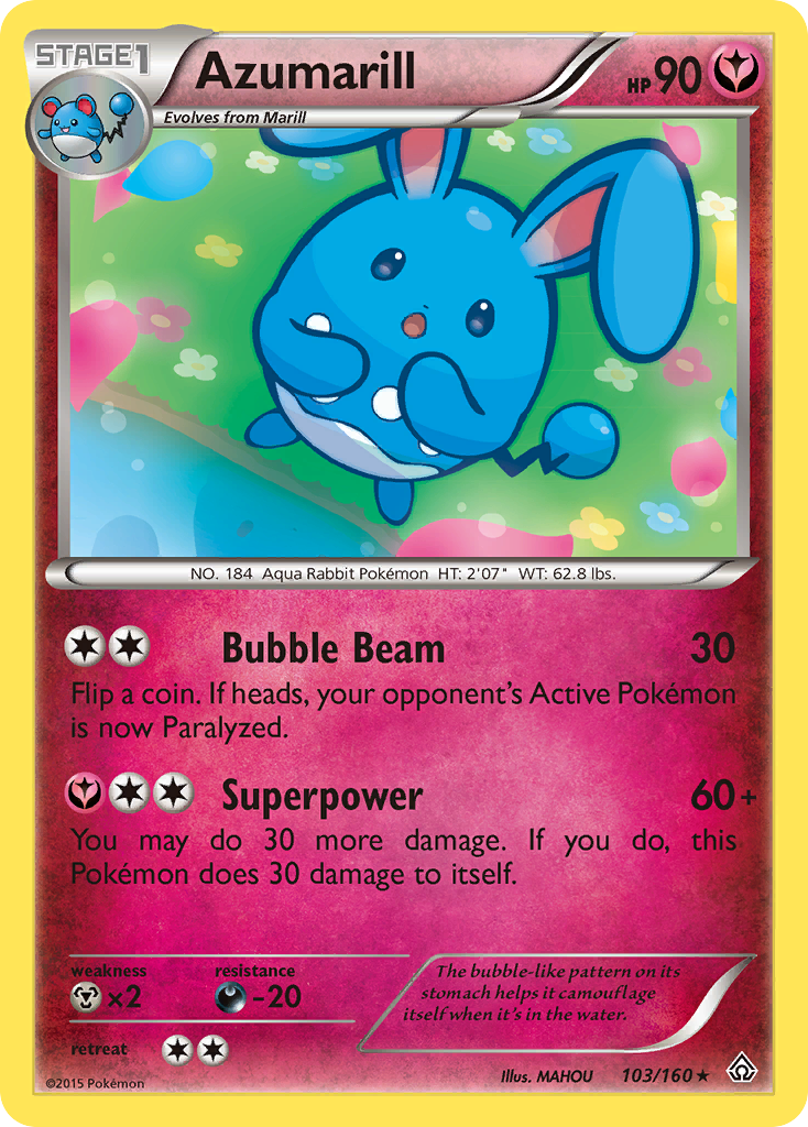 Azumarill (103/160) [XY: Primal Clash] | Clutch Gaming