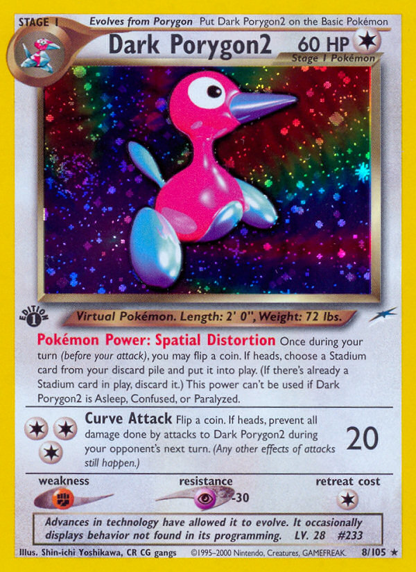 Dark Porygon2 (8/105) [Neo Destiny 1st Edition] | Clutch Gaming