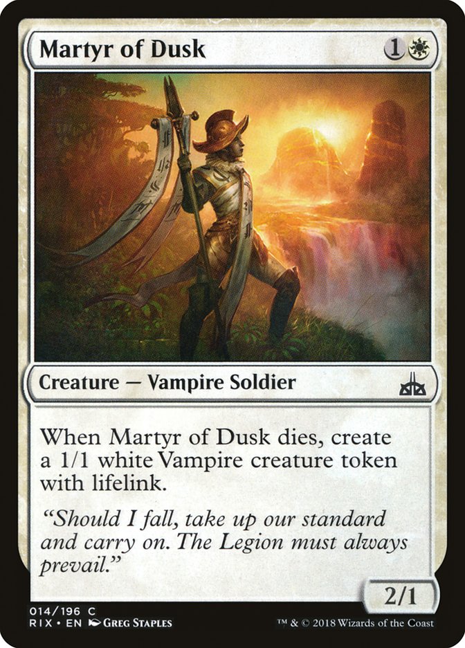 Martyr of Dusk [Rivals of Ixalan] | Clutch Gaming