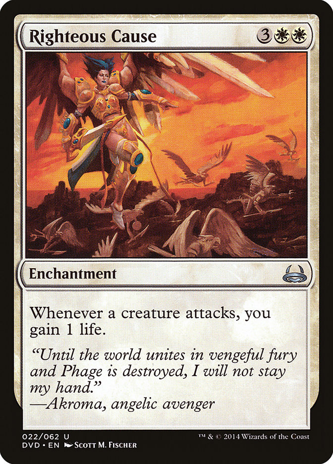 Righteous Cause (Divine vs. Demonic) [Duel Decks Anthology] | Clutch Gaming