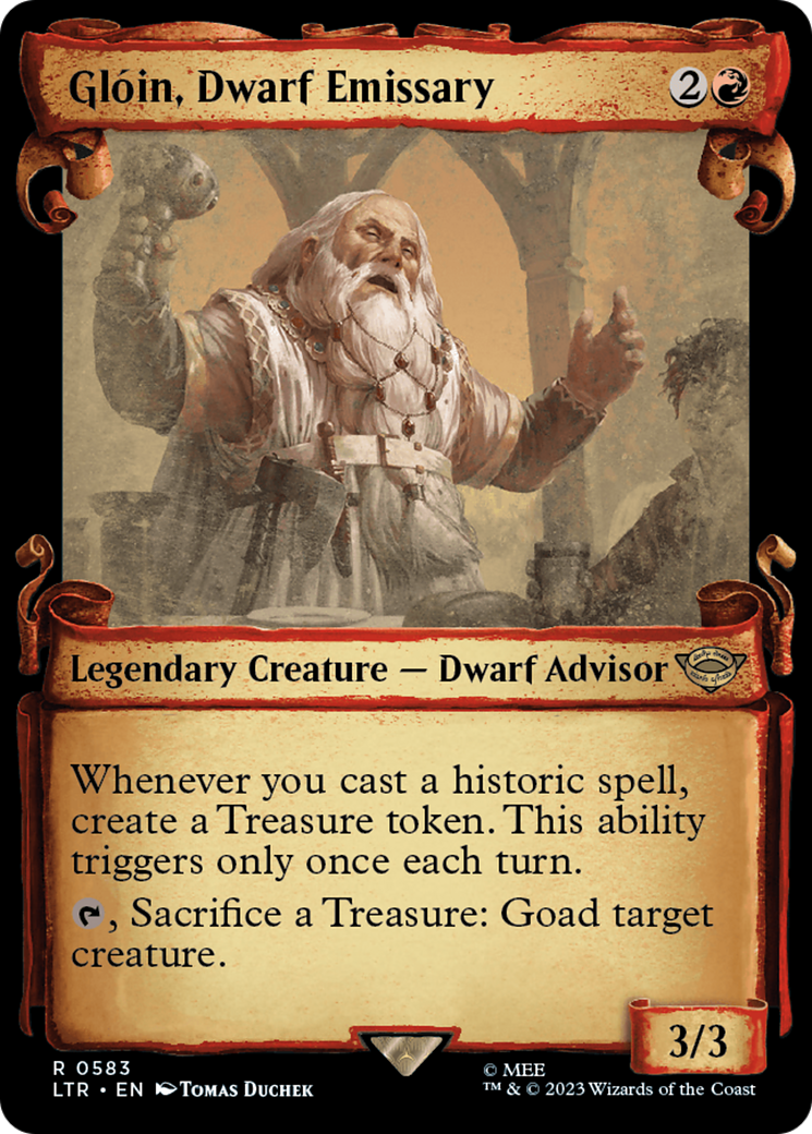 Gloin, Dwarf Emissary [The Lord of the Rings: Tales of Middle-Earth Showcase Scrolls] | Clutch Gaming