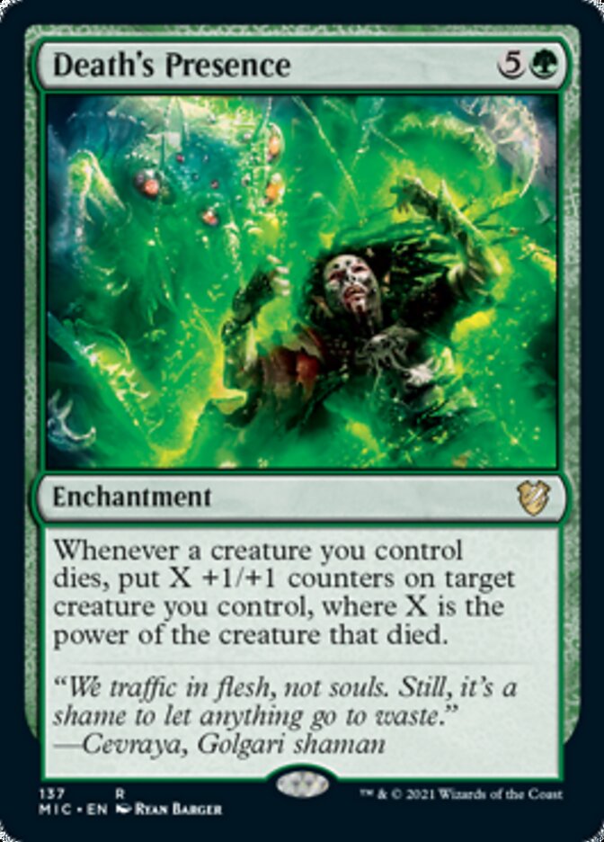 Death's Presence [Innistrad: Midnight Hunt Commander] | Clutch Gaming