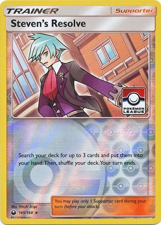 Steven's Resolve (145/168) (League Promo) [Sun & Moon: Celestial Storm] | Clutch Gaming