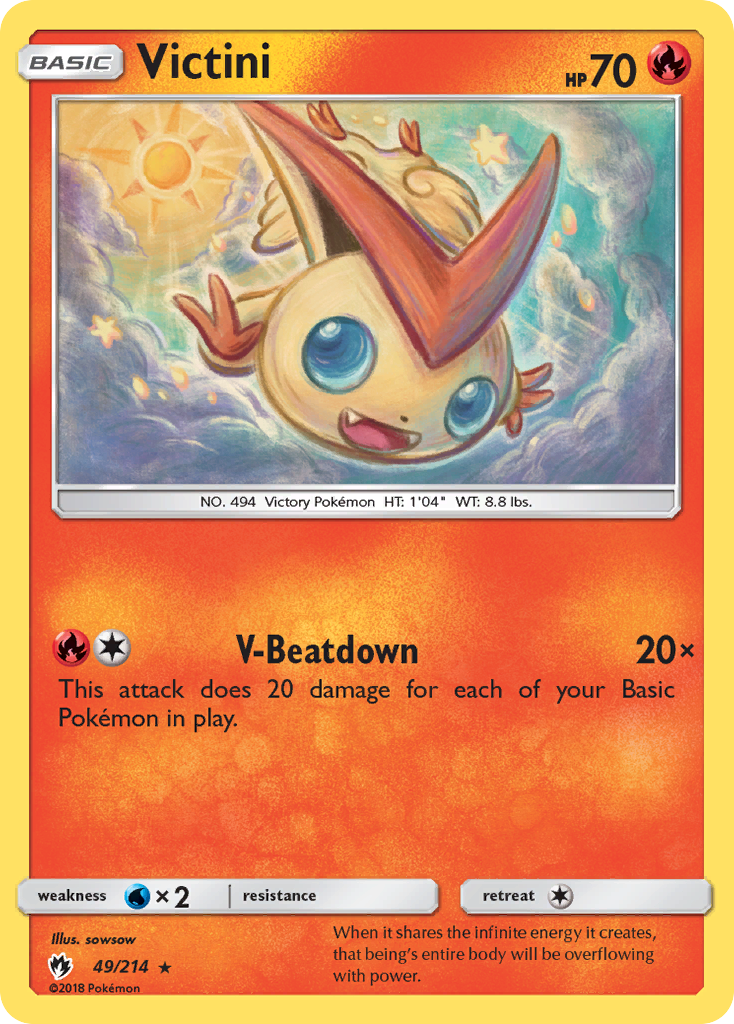 Victini (49/214) [Sun & Moon: Lost Thunder] | Clutch Gaming