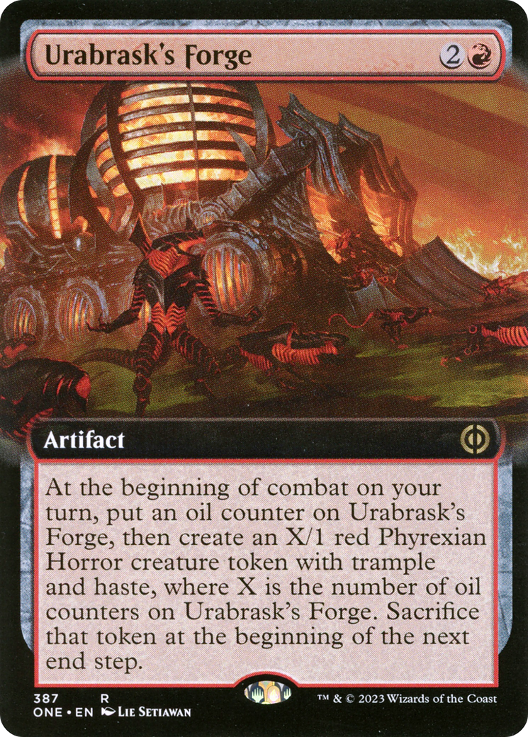 Urabrask's Forge (Extended Art) [Phyrexia: All Will Be One] | Clutch Gaming