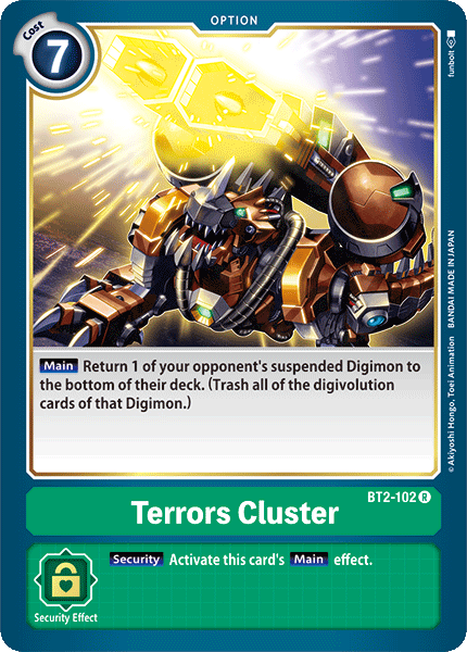 Terrors Cluster [BT2-102] [Release Special Booster Ver.1.0] | Clutch Gaming