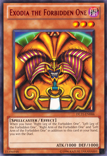 Exodia the Forbidden One (Red) [DL11-EN006] Rare | Clutch Gaming