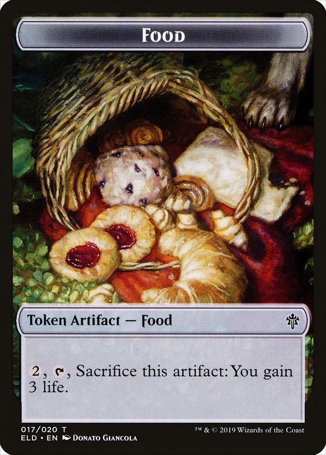 Boar // Food (17) Double-Sided Token [Throne of Eldraine Tokens] | Clutch Gaming