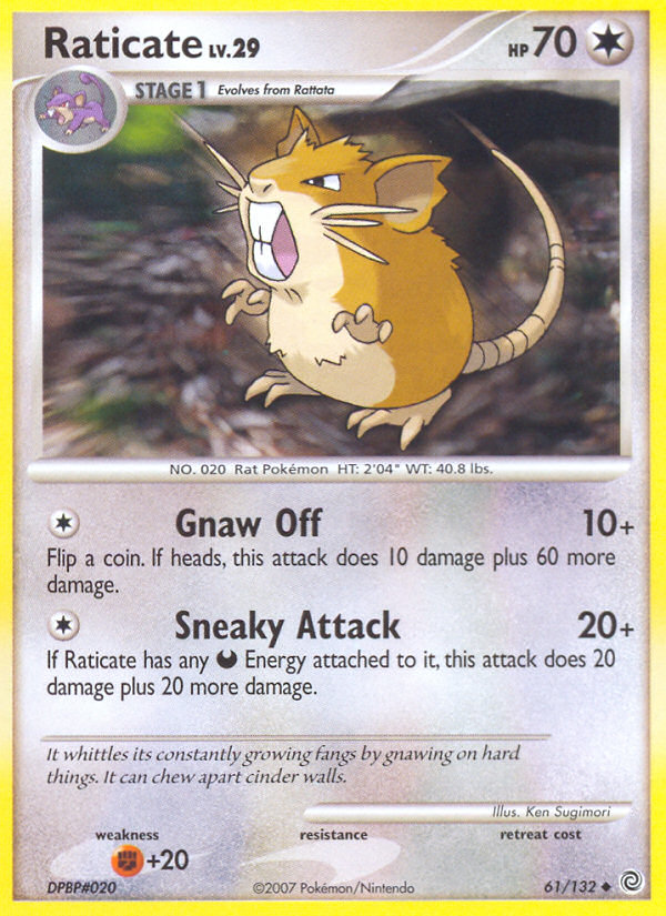 Raticate (61/132) [Diamond & Pearl: Secret Wonders] | Clutch Gaming