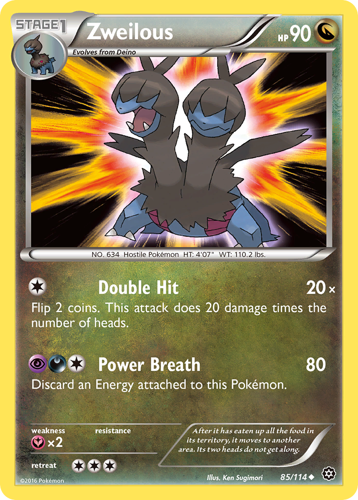 Zweilous (85/114) [XY: Steam Siege] | Clutch Gaming