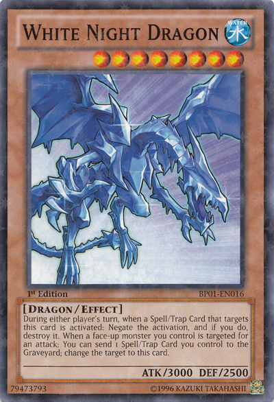 White Night Dragon [BP01-EN016] Starfoil Rare | Clutch Gaming