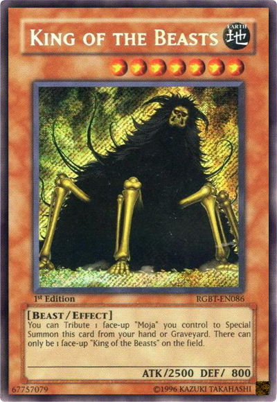 King of the Beasts [RGBT-EN086] Secret Rare | Clutch Gaming