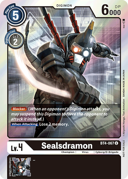 Sealsdramon [BT4-067] (Event Pack) [Great Legend Promos] | Clutch Gaming