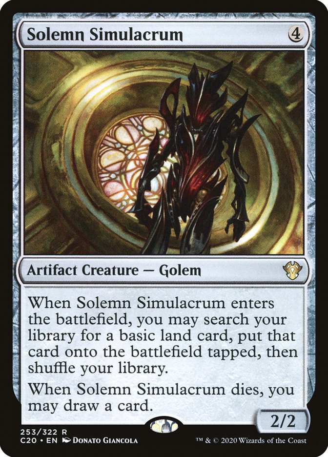 Solemn Simulacrum [Commander 2020] | Clutch Gaming